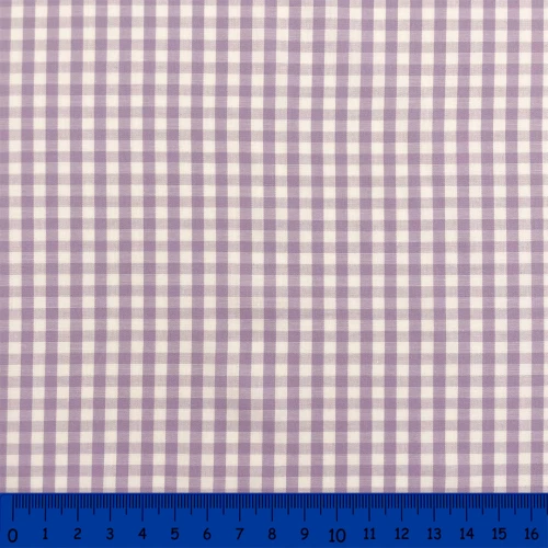 Tricoline Xadrez Fio Tinto - Grande - 100% Algodão - Lilás