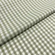 Tricoline Xadrez Fio Tinto - Grande - 100% Algodão - Verde envelhecido