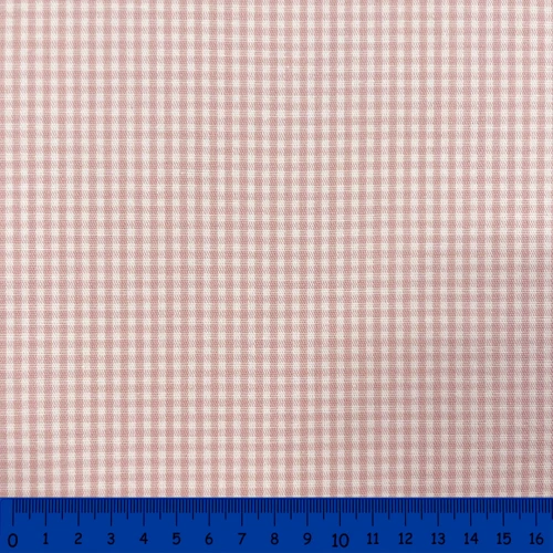 Tricoline Xadrez Fio Tinto - Pequeno - 100% Algodão - Rose