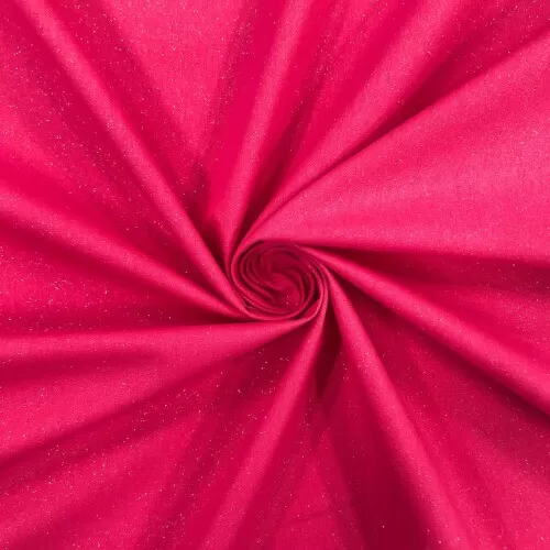 Tricoline com Glitter 100% Algodão 1,50m Largura - Pink