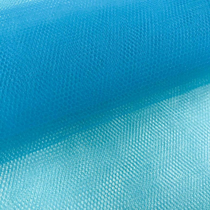 Tule PA - 100% Poliamida - 1,20m largura - Azul turquesa